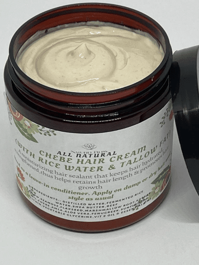 Chebe Hair Growth Cream|With Fermented Rice Water & Tallow